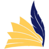 A website log of an open book with a quill. English Edge Bespoke Consultancy Services for School English Support